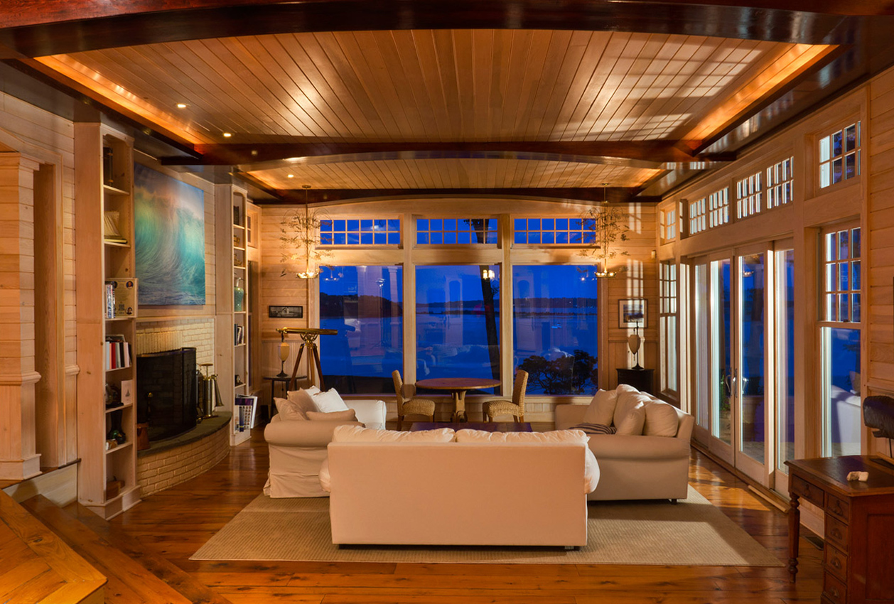 Coastal-inspired living room